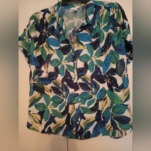 Time and Tru Women's Plus Size XXL Button Down Shirt